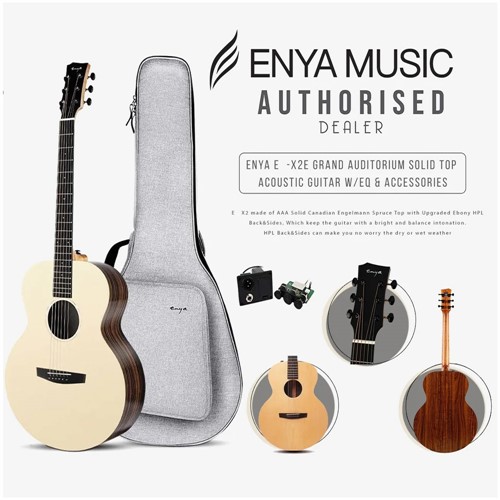 Đàn Guitar Acoustic Enya EM X2 EQ Size 3/4 (Chính Hãng Full Box) 